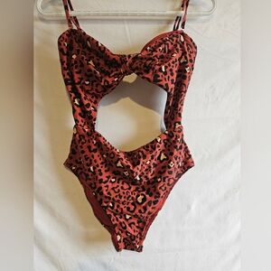 Womens Hollister Leopard one piece swimsuit